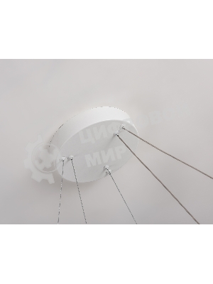 Подвесной светодиодный светильник Ambrella light FL5862/2 WH белый 45W 3000K/4200K/6400K D600/400*830 (без ПДУ)