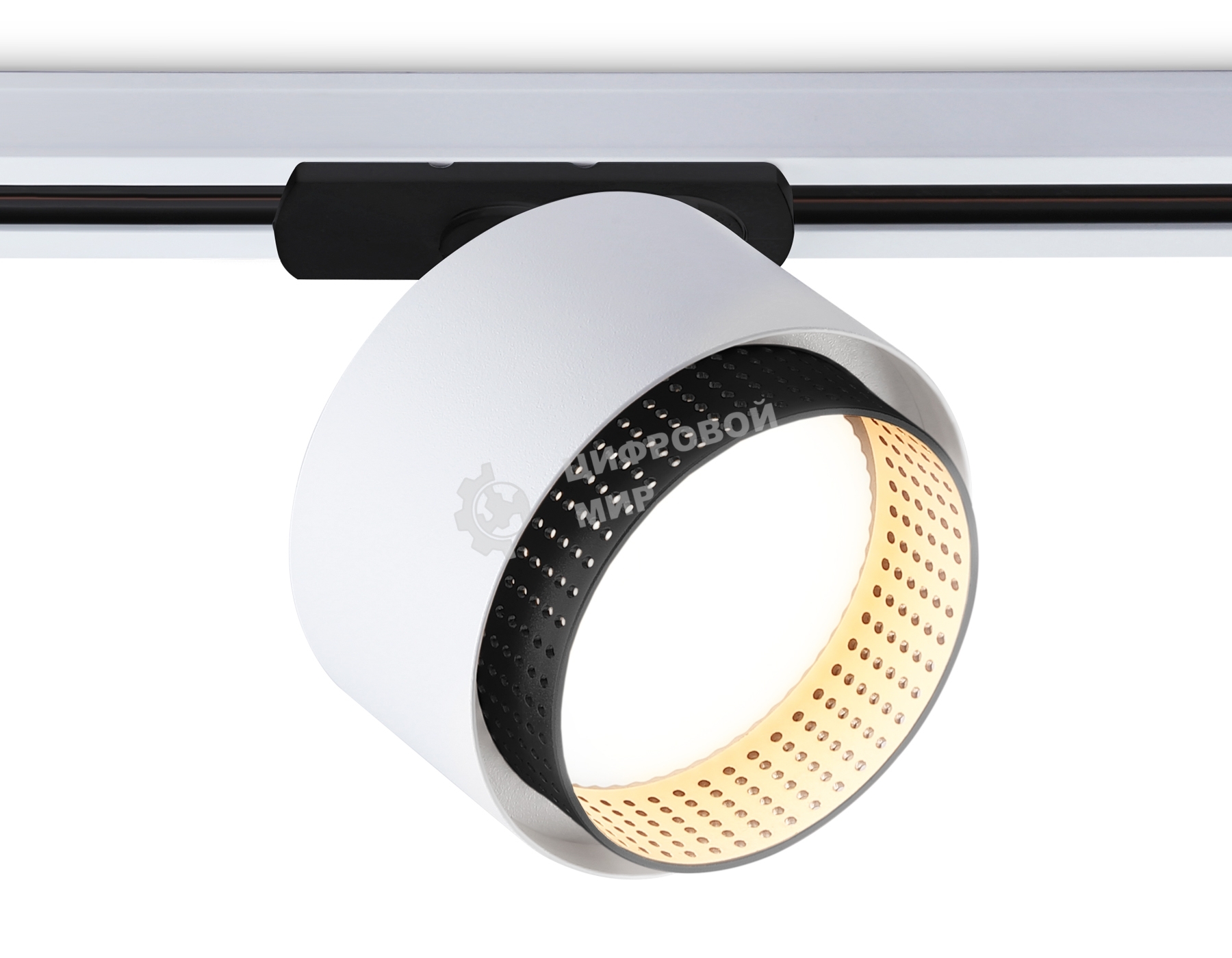 Трековый однофазный светильник Ambrella light GL5379 WH/BK белый/черный GX53 max 12W D95*130