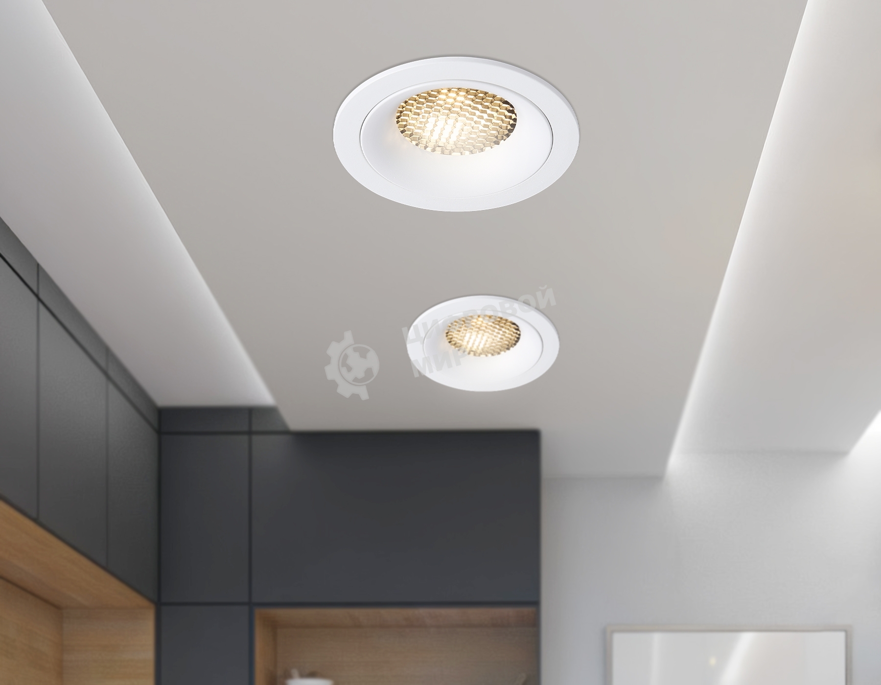 Светильник встраиваемый Ambrella light TN102721 WH белый GU5.3 92*92*23
