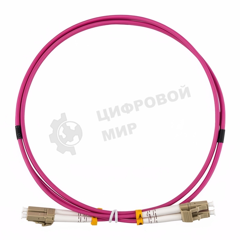 Кабель оптический REXANT 50-2611-5 Патч-корд волоконно-оптический (шнур) MM 50/125 (OM4), LC/UPC–LC/UPC, duplex, 3mm, LSZH 5м REXANT
