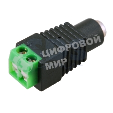Разъем питания PROconnect гнездо 2.1х5.5 мм с клеммной колодкой
