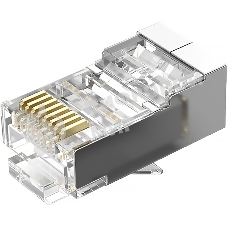 Коннектор Vention RJ45 (8p8c), FTP, cat. 6, под витую пару, экранированный (50 шт.)