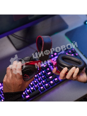 Гарнитура HyperX Cloud II красный, проводная, совместимость с консолями
