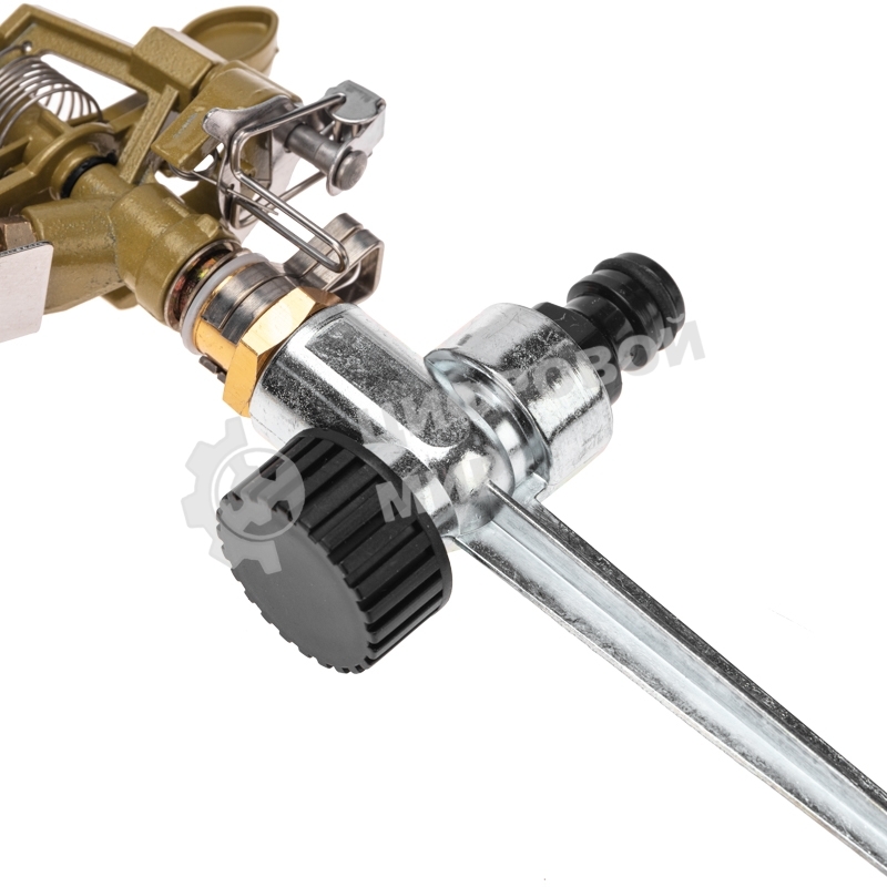 Разбрызгиватель латунный, импульсный, с регулировкой угла горизонта распыления до 26 м Четыре Сезона