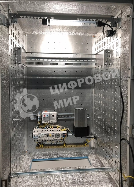 Шкаф уличный всепогодный укомплектованный настенный ЦМО ШТВ-Н, IP55, 15U, корпус: сталь, 760х600х330 мм (ВхШхГ), серый