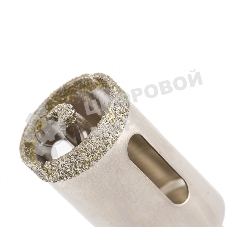 Сверло алмазное Matrix по керамограниту, 22x67 мм, 3-гранный хвостовик