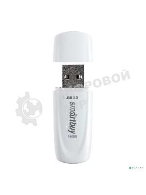 Флешка USB SmartBuy Scout white (SB016Gb3SCW), 16Gb, USB 3.0, R/W 100/40, белый