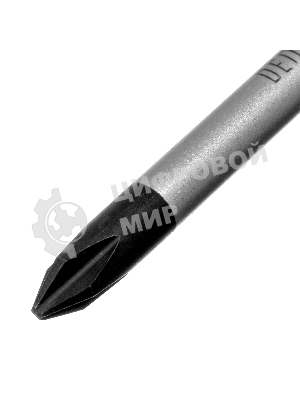 Отвертка Denzel PH1х75 мм, S2, 3к рукоятка