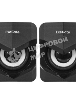 Акустическая система 2.0 ExeGate EX289680RUS Accord 210 (питание USB, 2х3Вт (6Вт RMS), 60-20000Гц, черный, RGb подсветка)