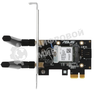 Сетевой адаптер ASUS PCE-BE6500 WiFi 7 Bluetooth 5.4 2882+2882+688Mbps 6GHz/5GHz/2.4GHz 