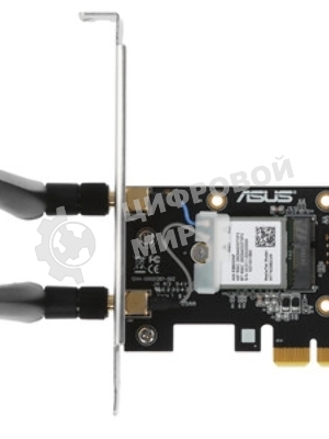 Сетевой адаптер ASUS PCE-BE6500 WiFi 7 Bluetooth 5.4 2882+2882+688Mbps 6GHz/5GHz/2.4GHz 