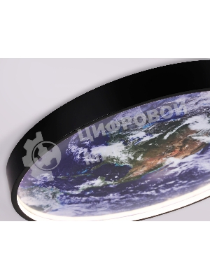 Настенно-потолочный светодиодный светильник Ambrella light FW11132 BK черный 18W LED 3000-6400K D300*38