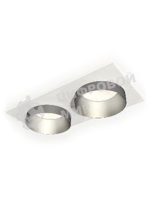 Комплект встраиваемого светильника Ambrella light XC6525023 SWH/MCH белый песок/хром матовый MR16 GU5.3 (C6525, N6133)