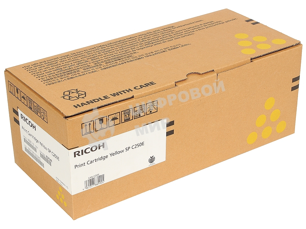Картридж лазерный Ricoh тип SPC250E желтый для SP C250DN/C250SF 1600 отп.