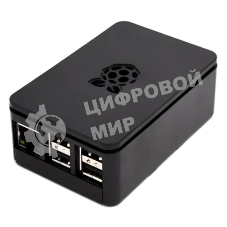 Компьютерный корпус ACD RA179 черный для микрокомпьютера Raspberry Pi 3 черный ABS Plastic case with Logo for Raspberry Pi 3