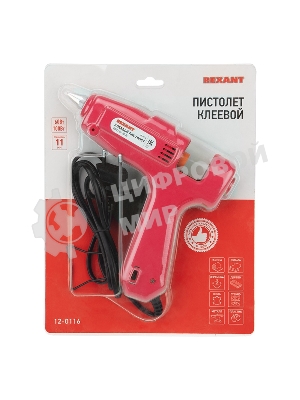 Клеевой пистолет Rexant, 60 Вт / 100 Вт два режима, Ø11 мм, блистер