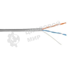 Кабель информационный Lanmaster NM-UTP5E2PR-CCA кат.5е U/UTP не экранированный 2X2 PVC внутренний 305м серый
