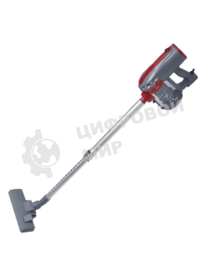 Пылесос вертикальный Galaxy GL 6255 серый/красный, питание от сети, 150 Вт, уборка сухая, пылесборник 0.8 л