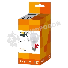Лампа cветодиодная IEK LLE-A60-20-230-30-E27 ECO A60 шар 20Вт 230В 3000К E27 IEK