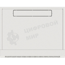 Шкаф коммутационный NTSS Премиум (NTSS-W6U6045GS-2) настенный 6U 600x450 мм пер. дв. стекл 60 кг серый IP20 сталь