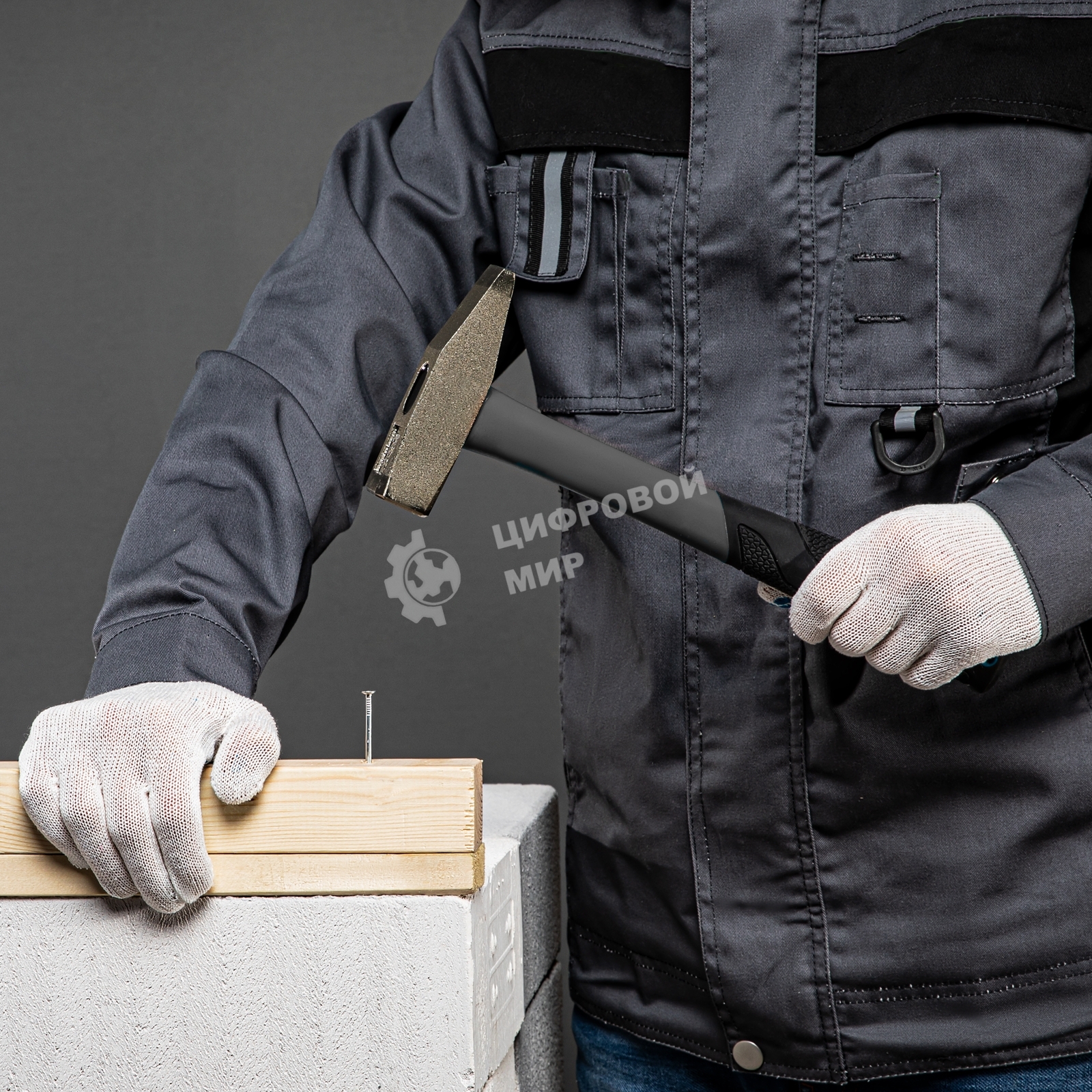 Перчатки трикотажные, с ПВХ точкой, 10 класс Россия