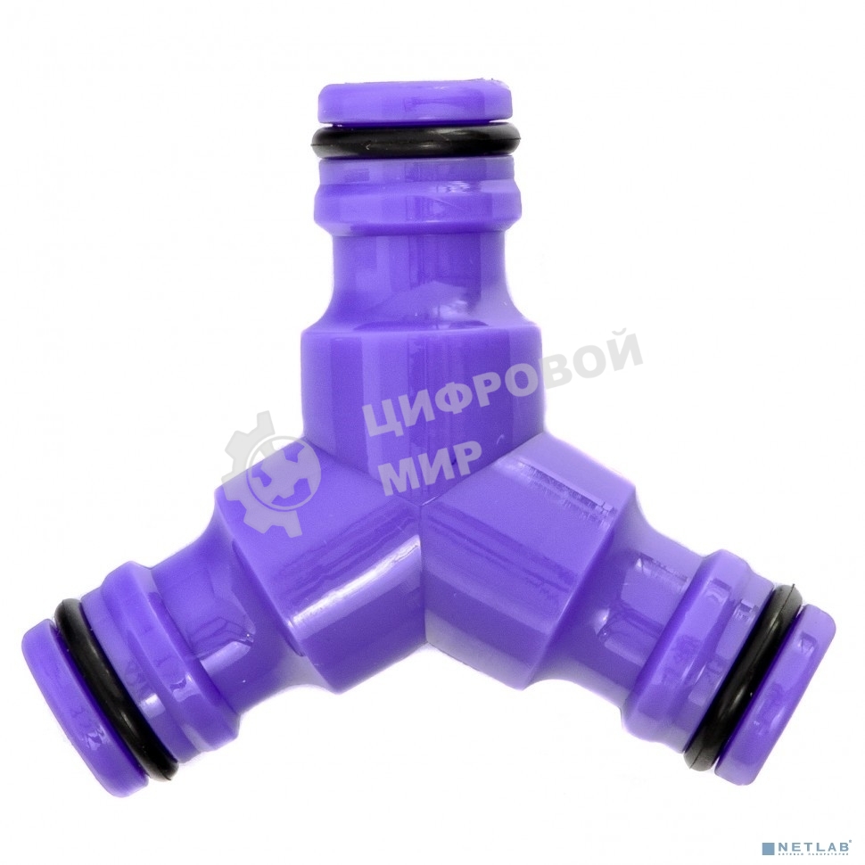 Тройник Palisad для разветвления или соединения, штуцерный, пластмассовый