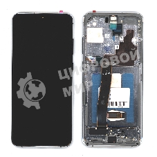 Дисплей для Samsung Galaxy S20 Ultra SM-G988B в сборе с тачскрином и рамкой (OLED) черный