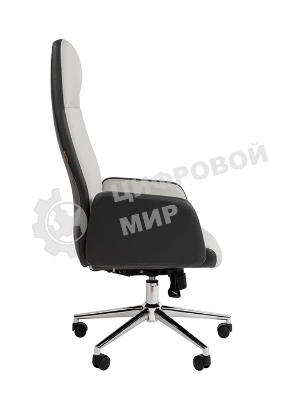 Кресло руководителя Chairman 929 экопремиум серый/светло-серый