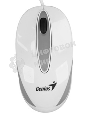 Мышь проводная Genius DX-Mini белый, 1000 dpi, USB, кнопки - 3
