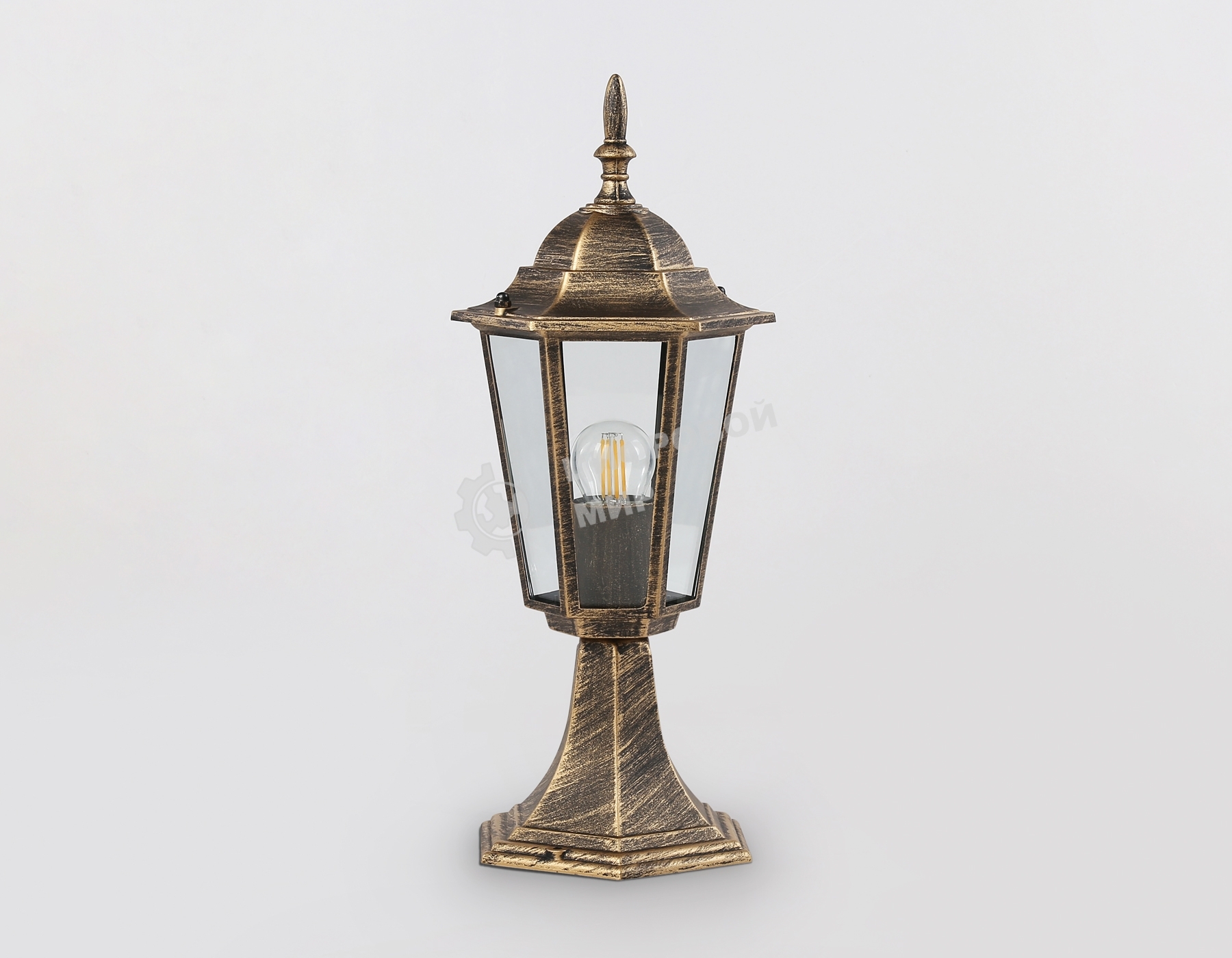 Светильник Ambrella light ST2025 GD/BK/CL золото/черный/прозрачный IP54 E27 max 40W D150*400