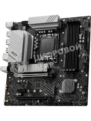 Материнская плата MSI PRO B760M-A DDR4 II, LGA1700, Intel B760, 4xDDR4, 4xSATA, 2xM.2, 1xPCIe 4.0 x16, DisplayPort, HDMI, 1x2.5Gb LAN, 3x3.5 мм, 7.1, microATX