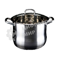 Кастрюля LARA LR02-46 20,0л LR02-46 Кастрюля LARA (нерж) 32x25см, 20л, капсулир индукц дно, крышка из стали