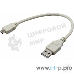 Кабель Rexant micro USB (male) - USB-A (male) 0.2M