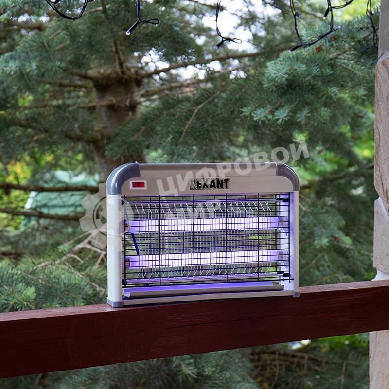 Антимоскитная лампа Rexant 2 х 10 Вт, 220 В (R80)