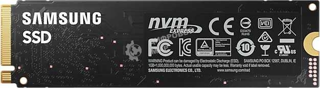 Накопитель SSD Samsung 980 MZ-V8V500BW, 500Gb, PCIe 3.0 x4, M.2 2280, NVMe, R/W 3100/2600