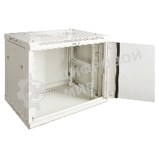 Шкаф настенный серии Pro, 6U 600x600, стеклянная дверь