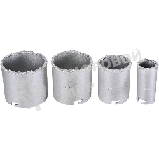 Набор коронок алмазных по керамической плитке 73/10/9/4