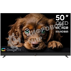 Телевизор TopDevice 50'' TDTV50DQ08U черный VA-QLED UHD 60Hz Smart TV 2/16Gb