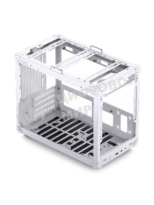 Компьютерный корпус без блока питания JONSBO C6 MAX Handle, Mini-Tower, TG, no fan, 1xUSB-A 3.0 + 1xUSB-C 3.1, mATX, mITX белый