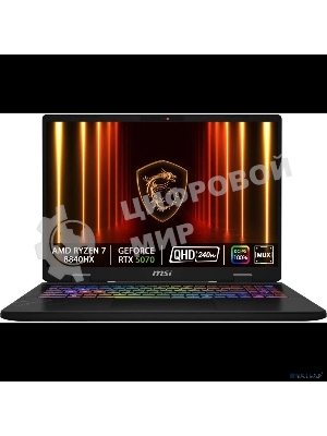 Ноутбук MSI Crosshair A16 HX D8WGKG-078XRU AMD Ryzen 7 8840HX/32Gb/SSD 1Tb/RTX 5070 8Gb/16