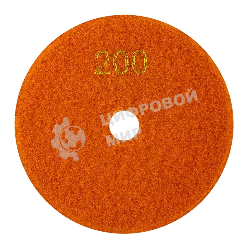 Круг алмазный KRANZ гибкий шлифовальный Черепашка 100 мм, P200, сухое шлифование