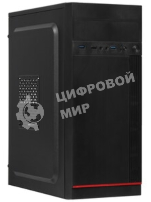Компьютерный корпус Miditower ExeGate AA-442U2-AA500 (ATX, AA500 8 см, 1*USB+2*USB3.0, аудио, черный)
