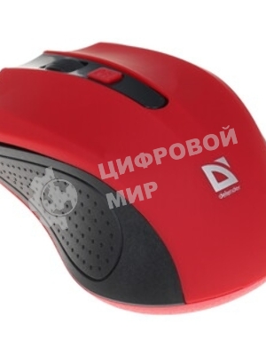 Мышь беспроводная Defender Accura MM-935 красный, 1600 dpi, радиоканал, USB, кнопки - 4