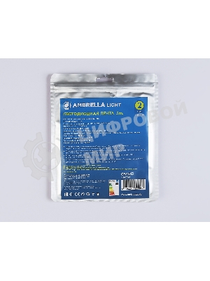 Светодиодная лента Ambrella light GS4613 COB 400Led/10W m/ 24V IP20 6500K/ 5m*5mm*2.1mm (2 конт.)