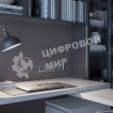 Рамка на 5 постов (серебряный) W0052406
