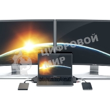 USB-концентратор Satechi Aluminum Pro Hub для Macbook Pro (USB-C). Порты: HDMI, Thunderbolt 3, USB Type-C, SD, microSD, 2 x USB 3.0. серый космос.