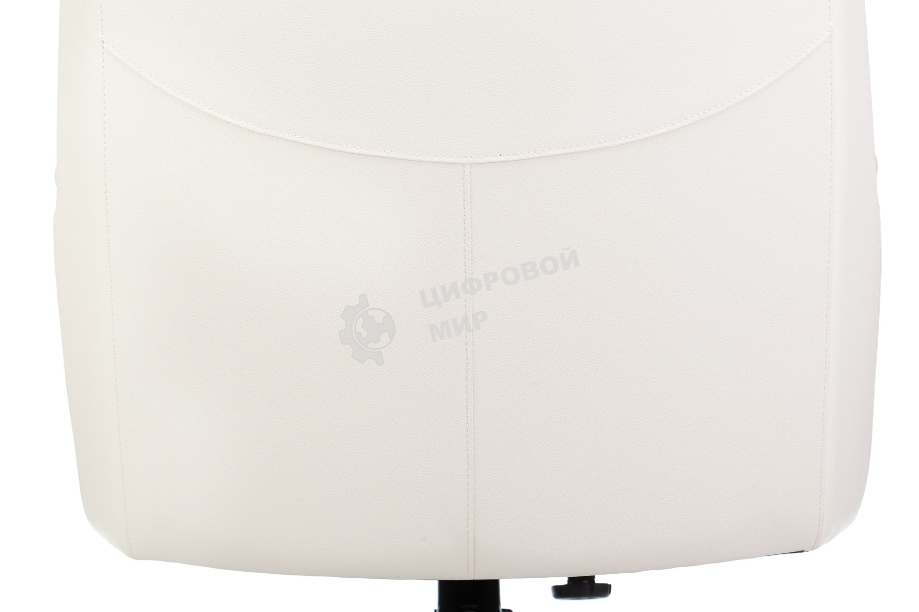 Кресло руководителя Бюрократ DUKE белый, кожа, крестовина металл/дерево