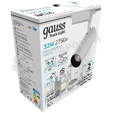 Система трековая Gauss 32Вт 4000K цв.св.:белый нейтральный белый