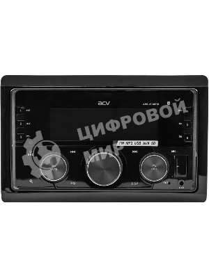 Автомагнитола ACV AVS-2100BM, 2 DIN, Bluetooth, USB Type-A, AUX, пульт ДУ