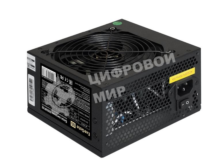 Блок питания ExeGate 600NPXE (EX221639RUS), 600Вт, 120мм, черный